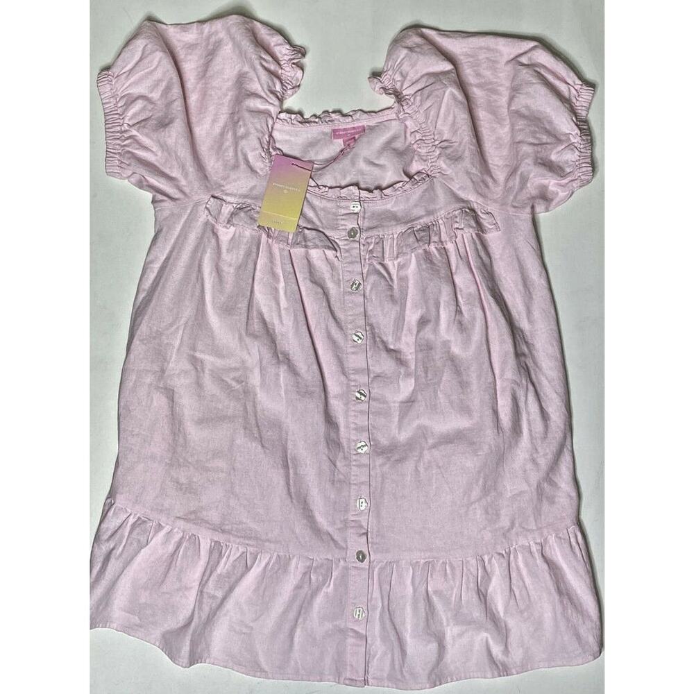 Stoney Clover Lane x Target Short Sleeve Ruffle Dress Pink Size Large NEW U152